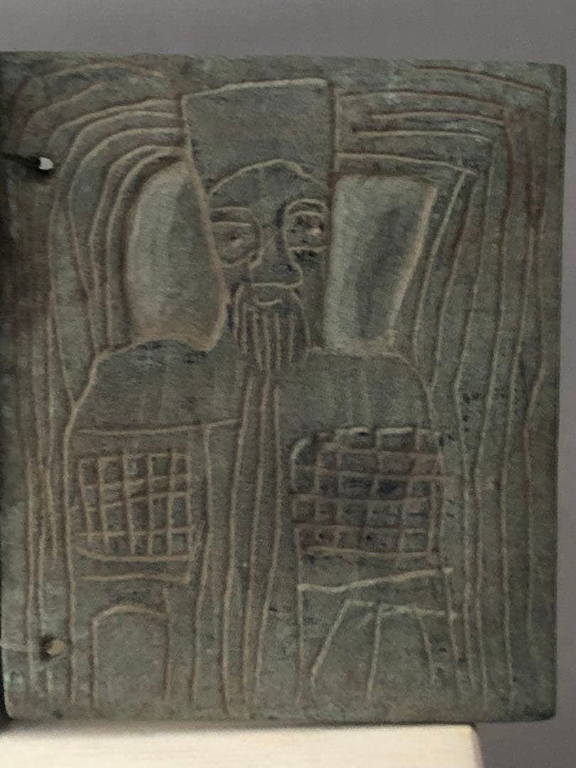 石製エチオピア正教扉イコン6面アンティーク骨董キリスト教宗教画