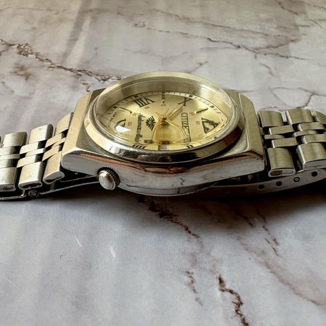 シチズン★オーバホール済★純正ベルト★自動巻デイデイト★アンティーク★70S