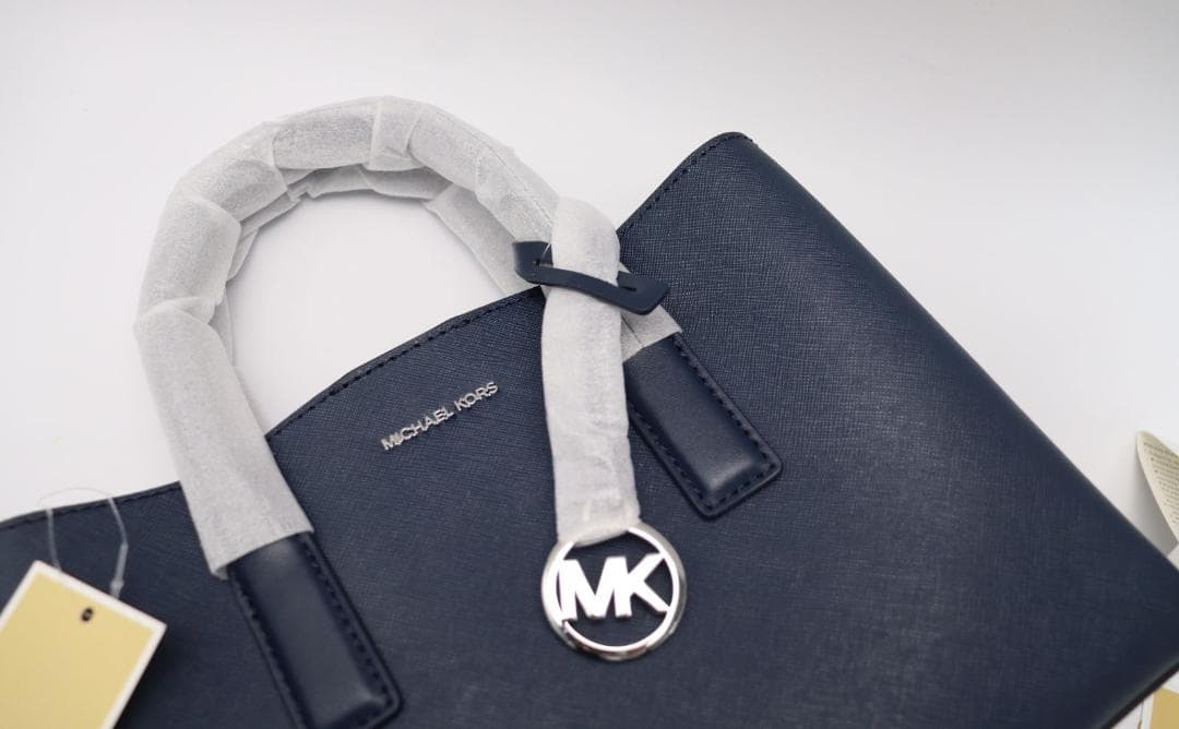 新品 マイケルコース RUTHIE サフィアーノレザー 2way ショルダー 紺