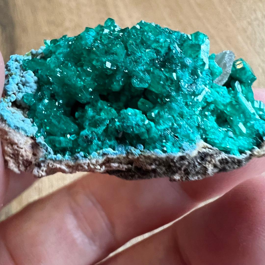 ダイオプテーズ セルサイト プランヘ石 共生 鉱物 標本 原石