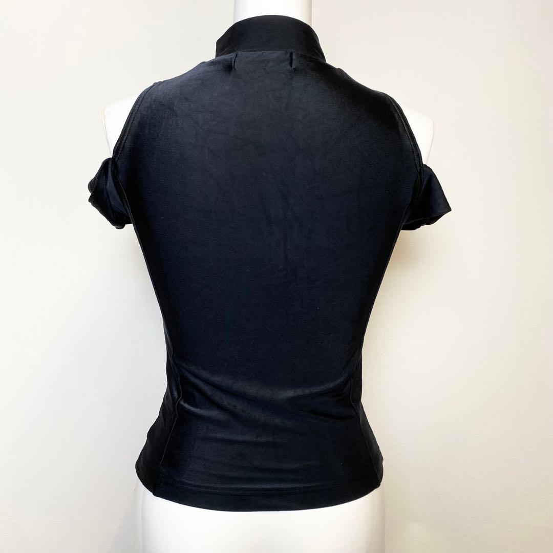 FOTUS フェトウス　オフショルダー　トップス　ジップ