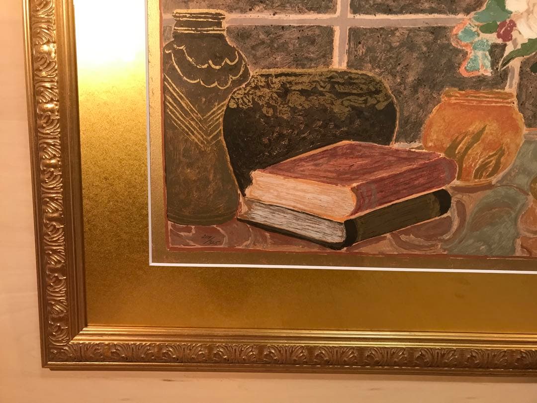 エレン・ガン 「バラの季節Ⅰ」 シルクスクリーン 直筆サイン