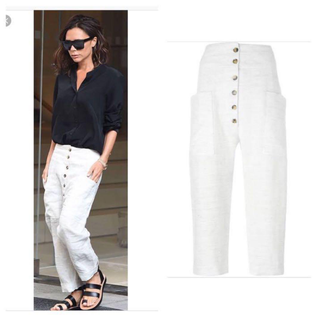 【ポムポム】CELINE セリーヌ フィービー リネン サルエルパンツ