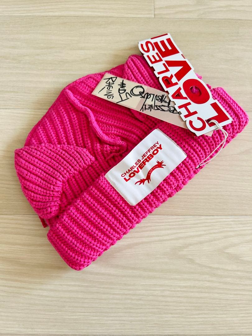 Charles Jeffrey LOVERBOY ニット帽 PINK【男女兼用】 N11013
