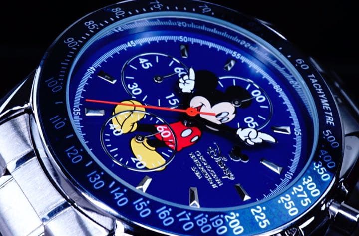Disney限定/MICKEYミッキーマウス腕時計/スピードマスタークロノグラフ