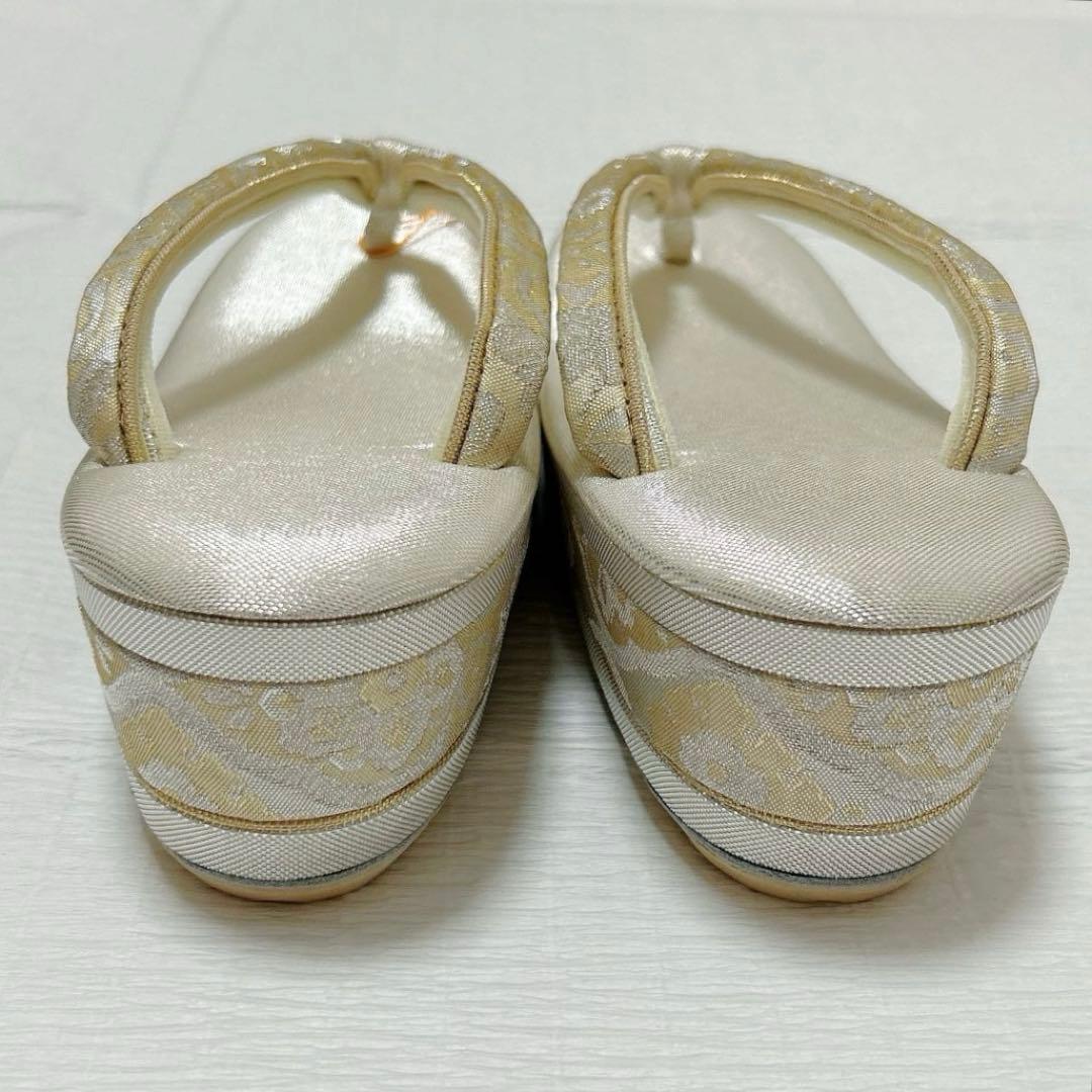 神田胡蝶　和装バッグ　草履　セット　フォーマル　金銀　礼装　未使用品