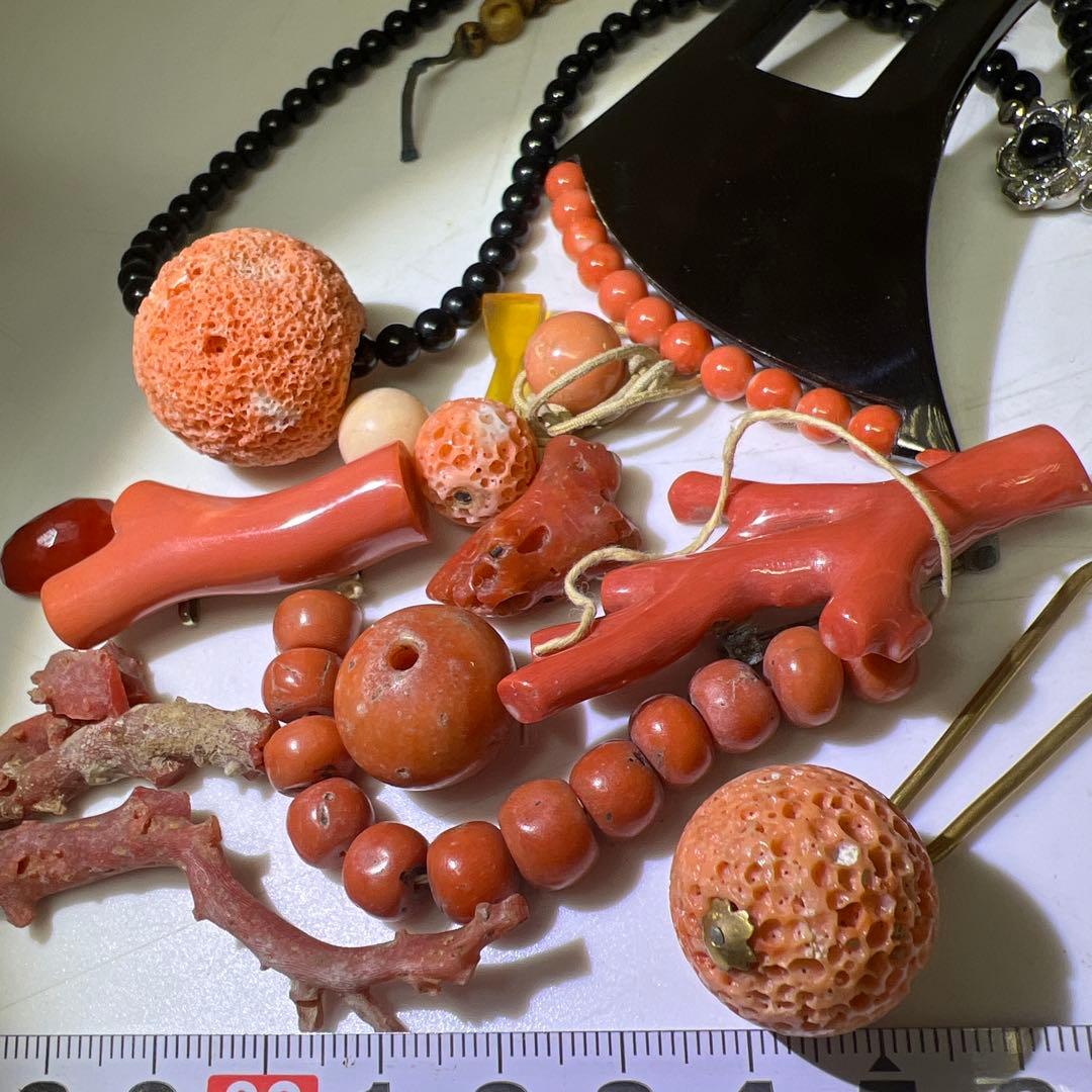 本赤珊瑚玉色々 100g 東Y8-0203☆2F - メルカリ