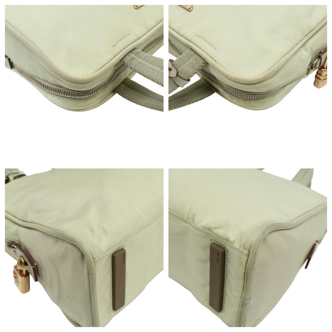 良品 PRADA プラダ ハンドバッグ 三角ロゴ 白タグ ナイロン 正規品