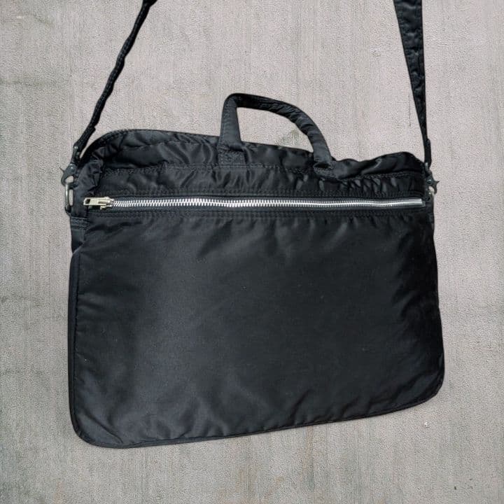 美品 ポーター タンカー 2way ブリーフケース 廃盤品 黒ストラップ付