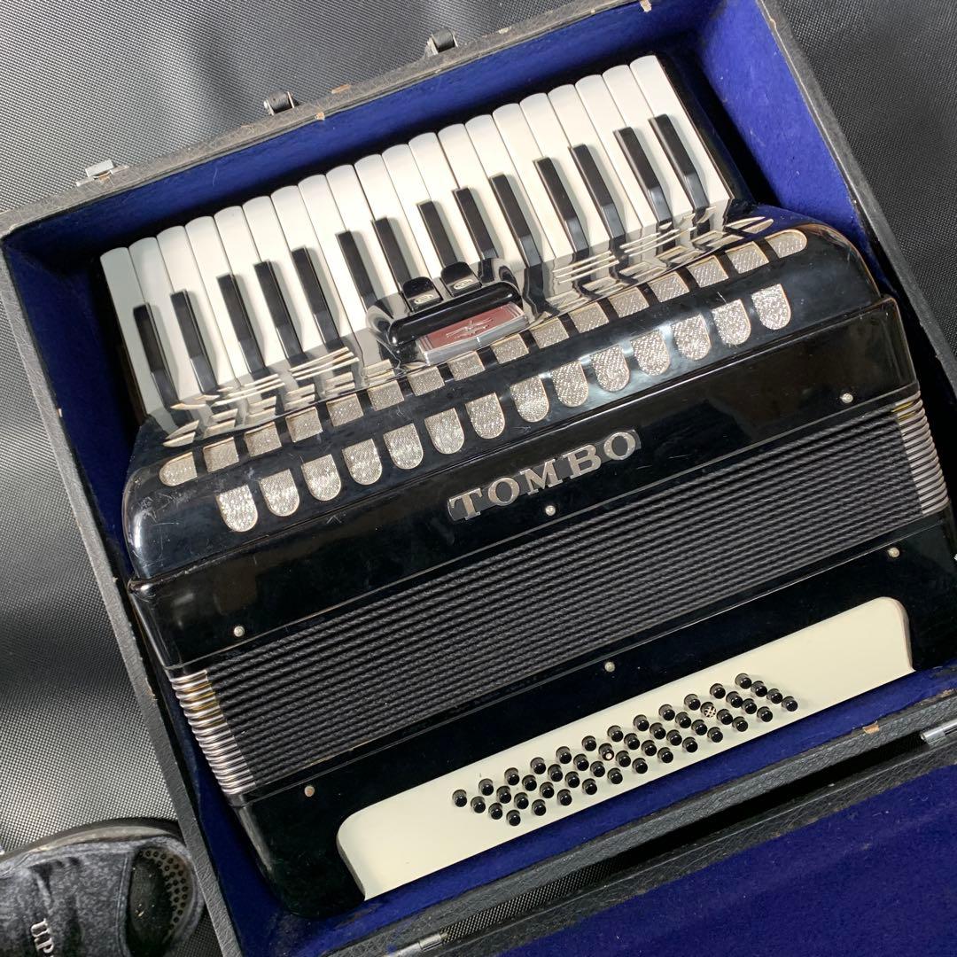 TOMBO アコーディオン　No52 ケース付き　トンボ　34鍵盤