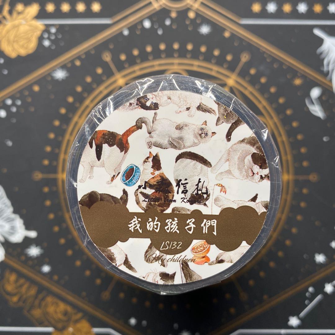 9397】海外 マステ 3/5/巻 PETマスキングテープ 猫 動物系 - メルカリ