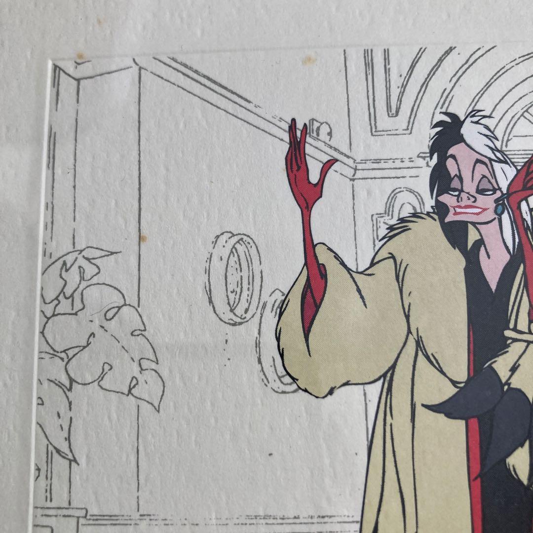 ディズニー　トレジャー　クルエラ・ド・ヴィル　セル画