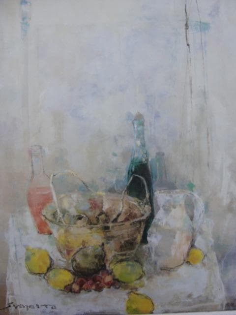 五月の空に想うF100油彩画