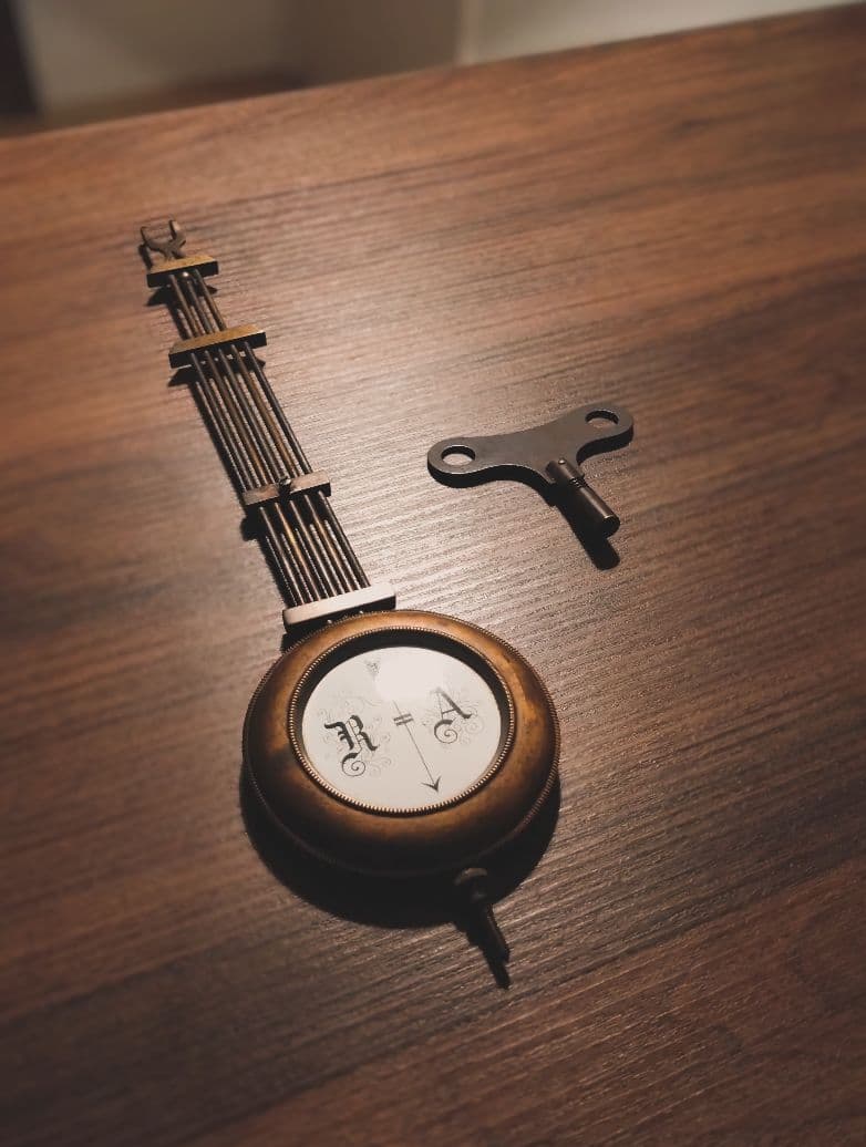 柱時計（OH済）ユンハンス　黒柿　アンティーク　琺瑯文字盤　精工舎　ゼンマイ