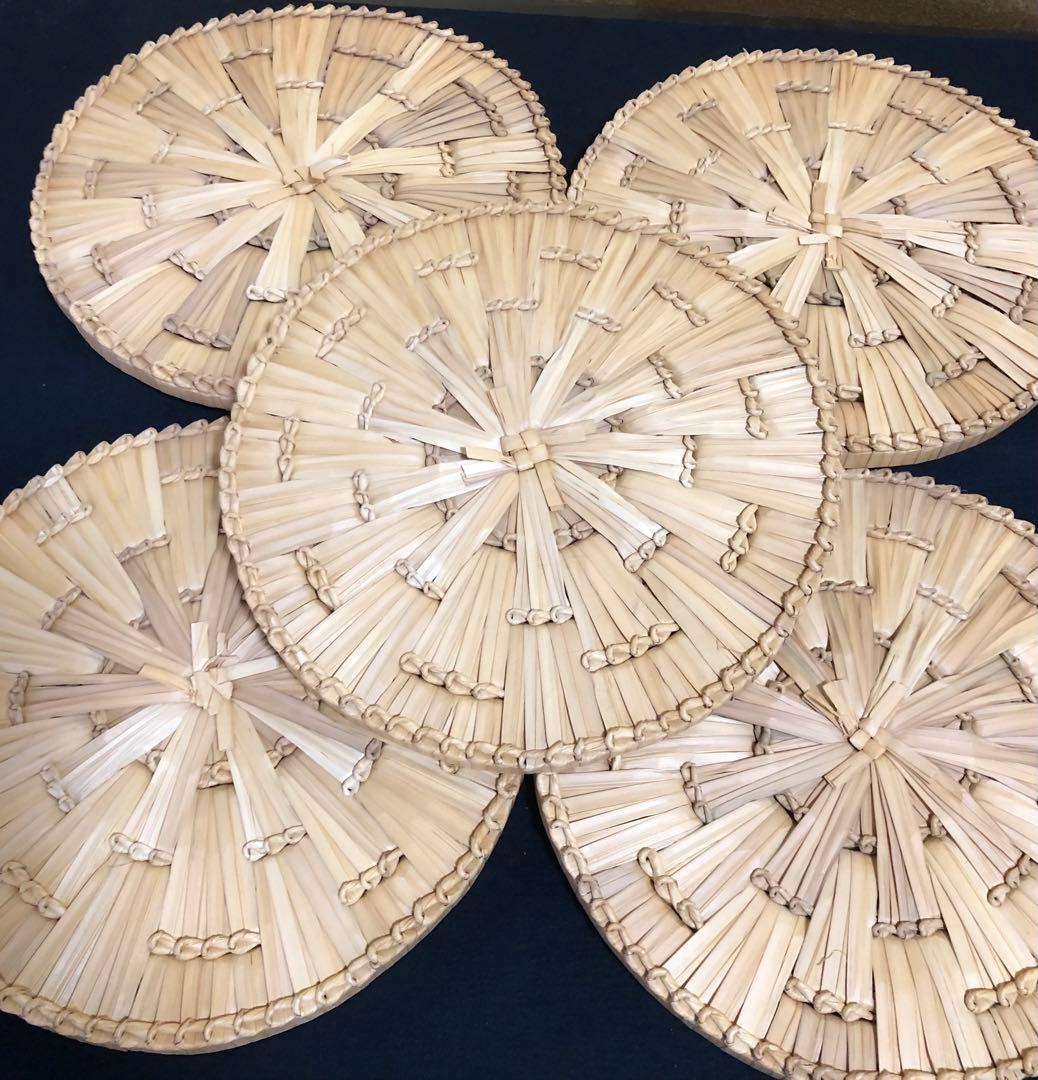 《R》茶道具 露地道具 円座5客 敷物 座布団　260120き5