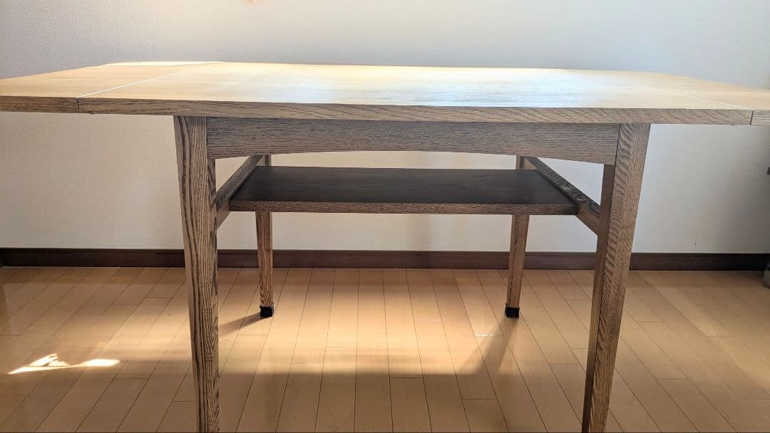 【良品】【送料込】unico  ダイニングテーブル（バタフライテーブル）