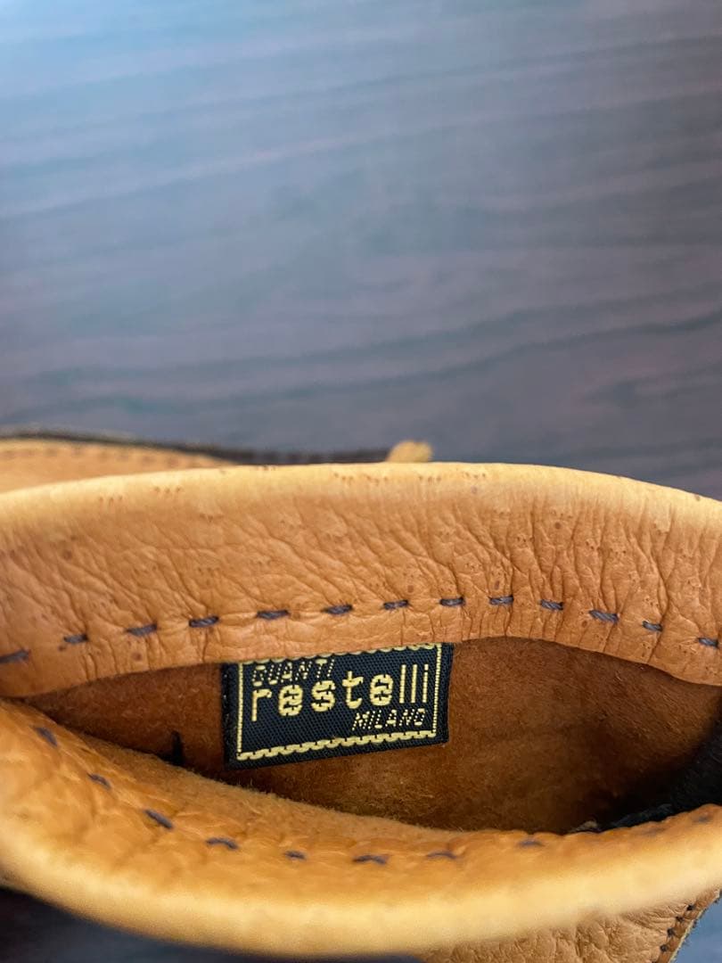 Restelli ペッカリー革手袋 キャメル サイズ8