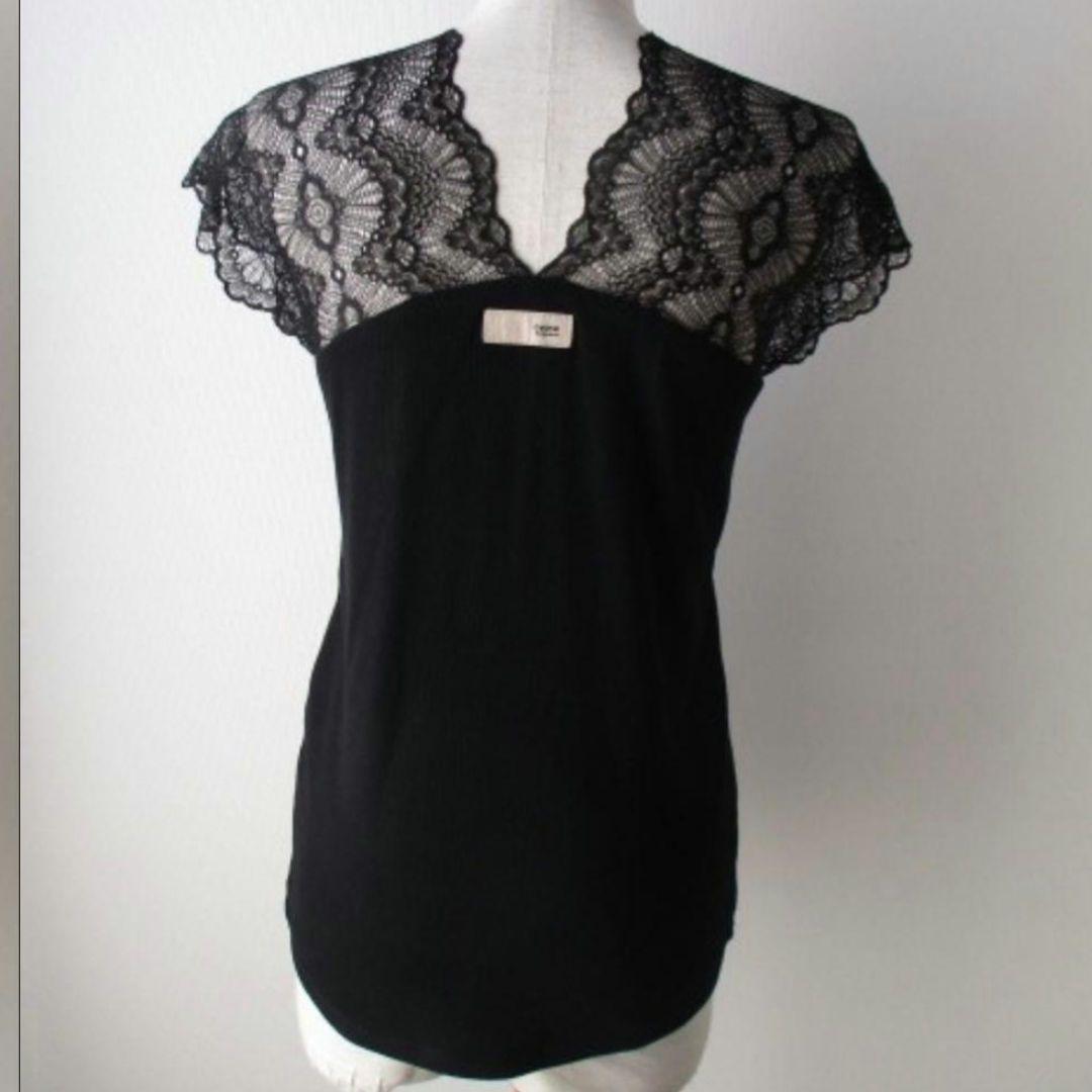アヤン　ayane　新品未使用レース付き黒タンクトップ
