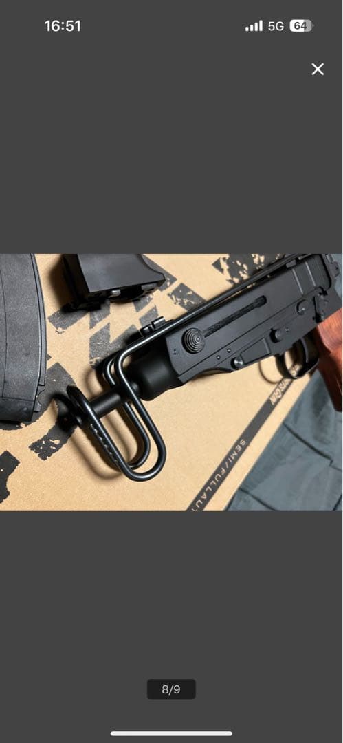 KSC VZ61 スコーピオン 木製グリップ ガスブロ ガスガン 美品 マルイ