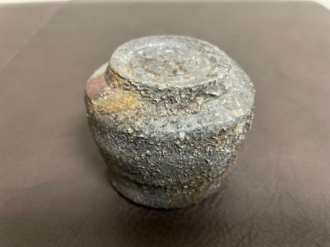 中村六郎　備前　ぐい呑　共箱　栞　酒器