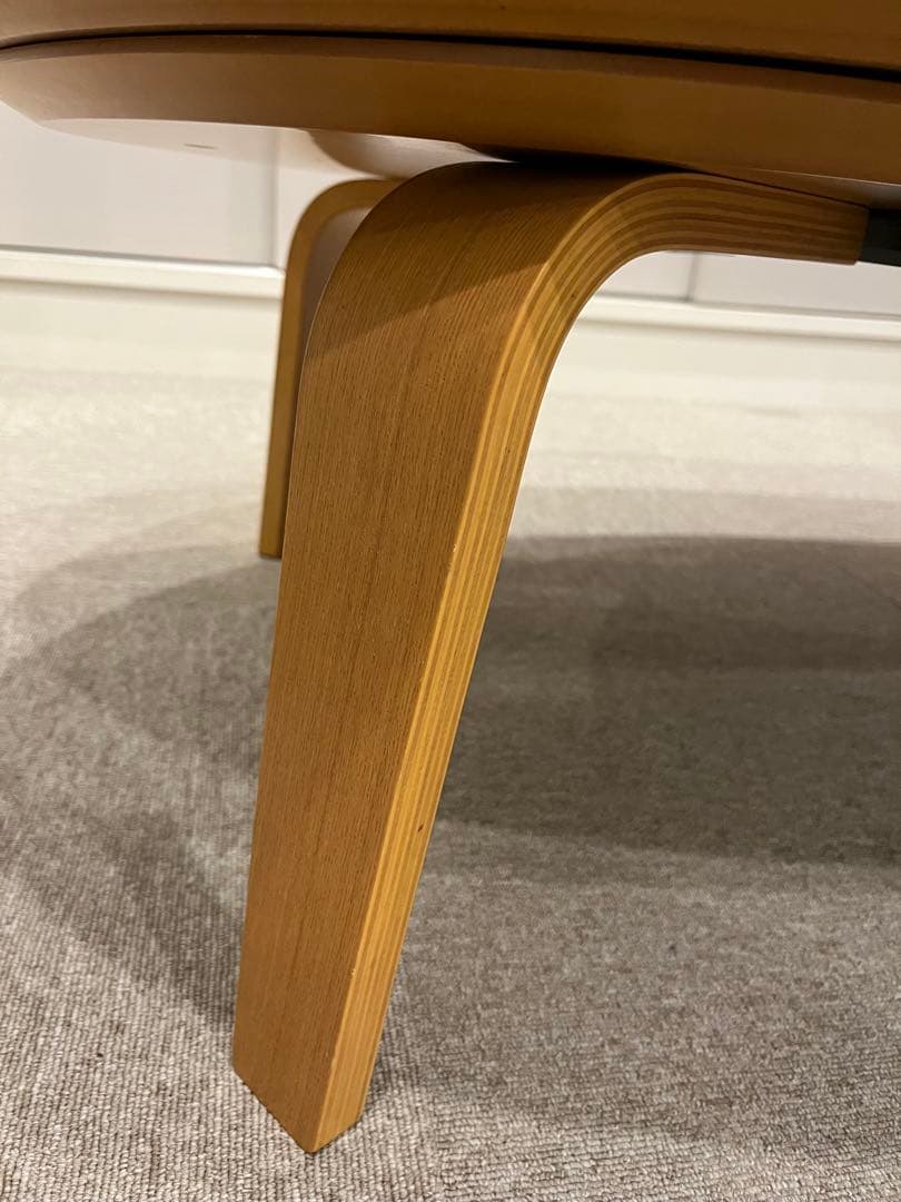 廃番】無印こたつ 大 オーバル型 ローテーブル タモ材 - メルカリ