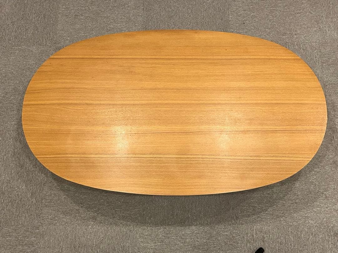 廃番】無印こたつ 大 オーバル型 ローテーブル タモ材 - メルカリ