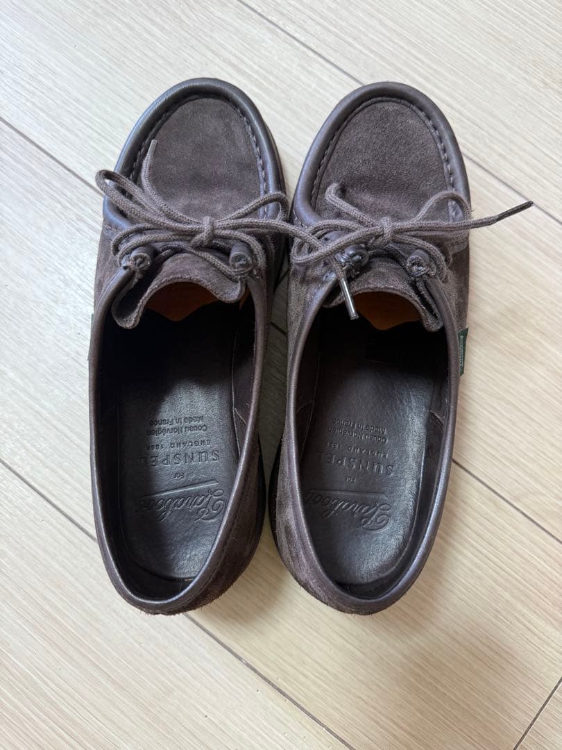 Sunspel x Paraboot スエードミカエルシューズ
