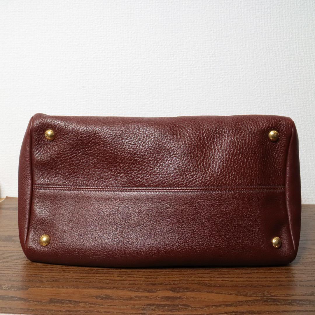 【極美品】 PRADA ダイノレザー ボストンバッグ ショルダーバッグ ギャラ