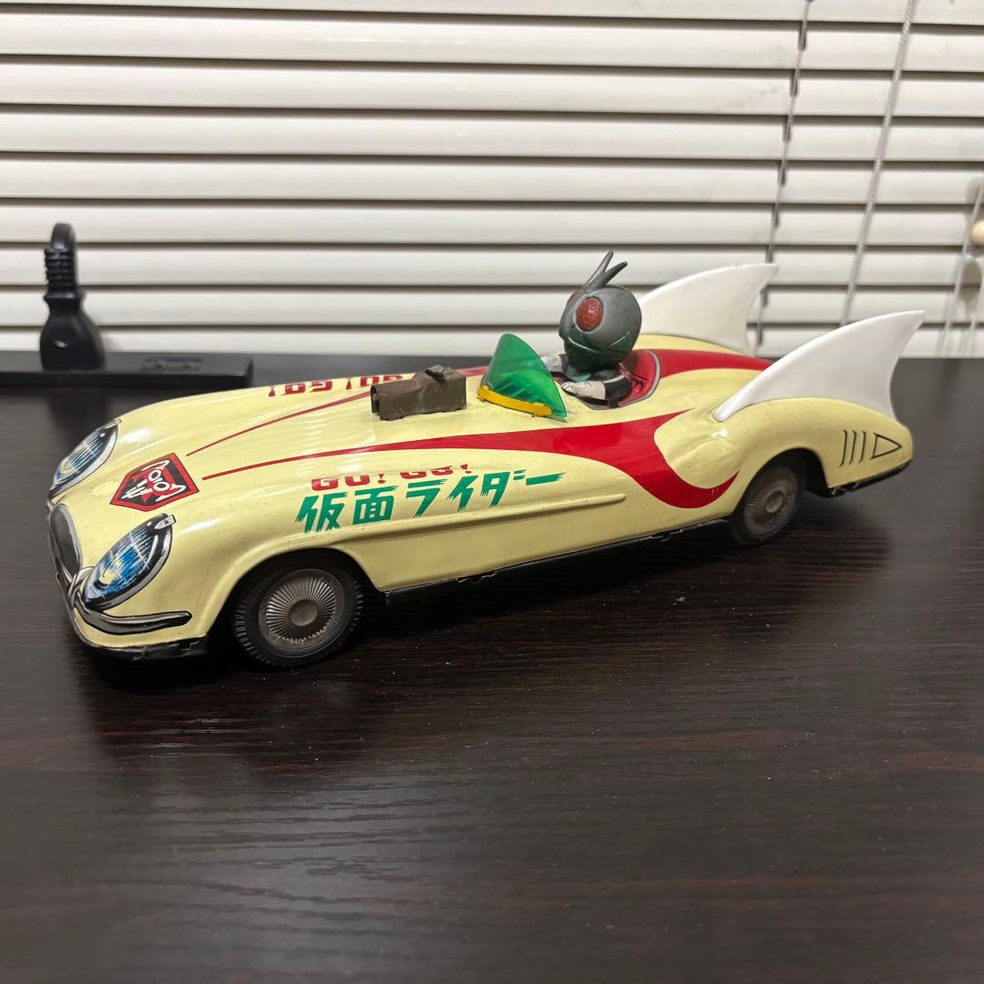 アオシン ブリキ Go! Go! 仮面ライダー 玩具 当時