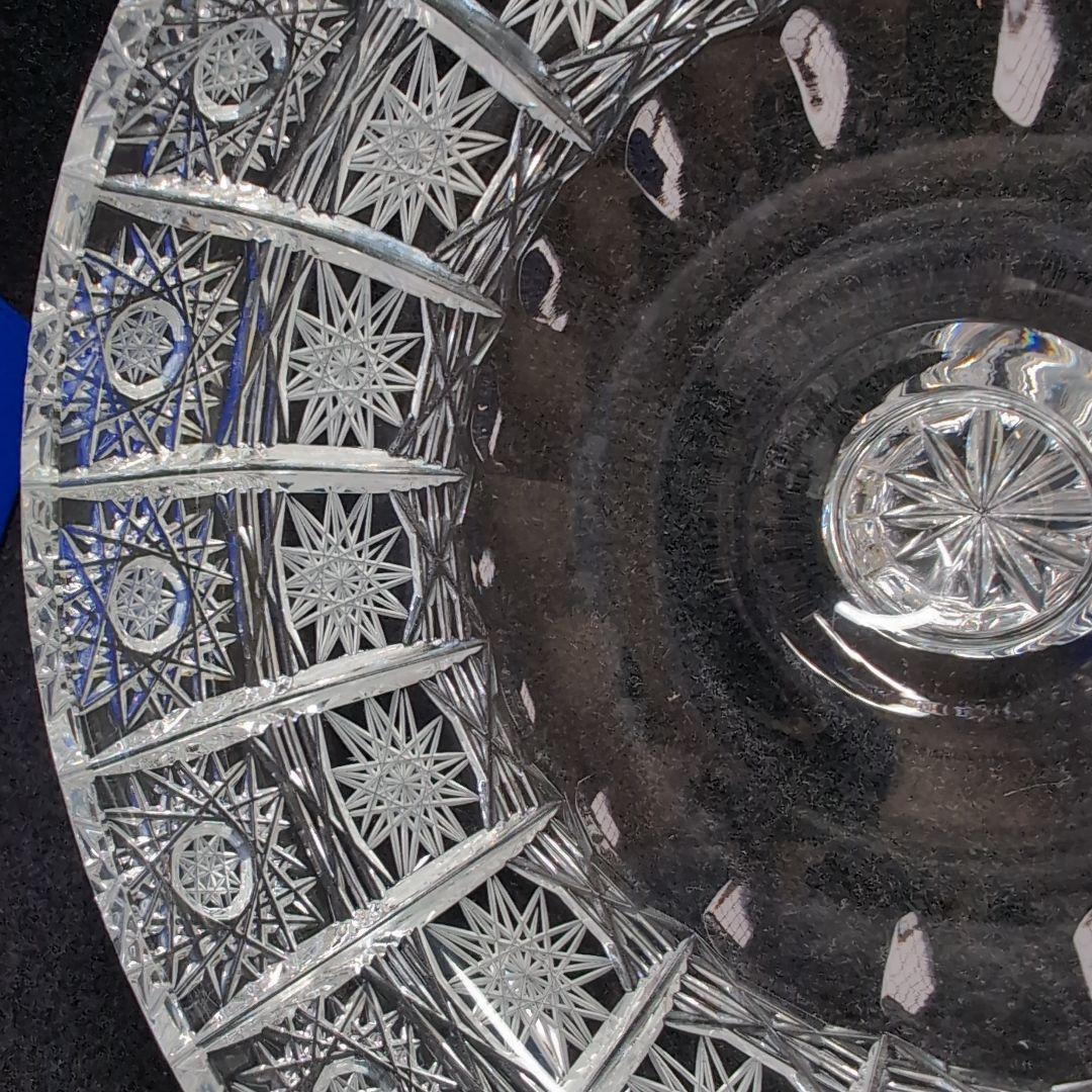 ボヘミア】高級クリスタル 蓋付きボウル PK500 ハンドメイドカット