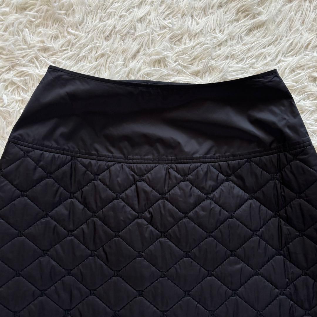 23AW 極美品 FOXEY CASSE-COU キルティングスカート 黒 40