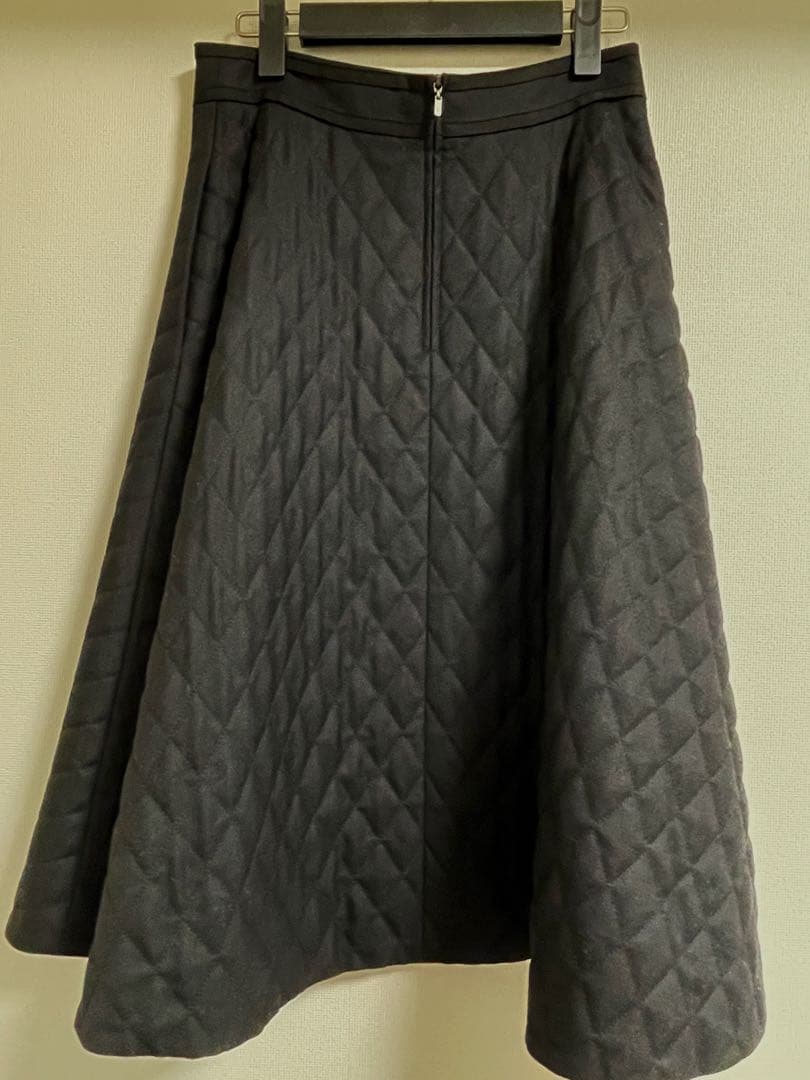 フォクシー キルティングスカート 43043 クロス リリー ブラック
