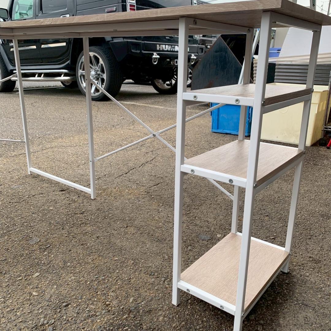 【モダンデコ】 L字型 パソコンデスク ワークデスク 組み立て式 A0445