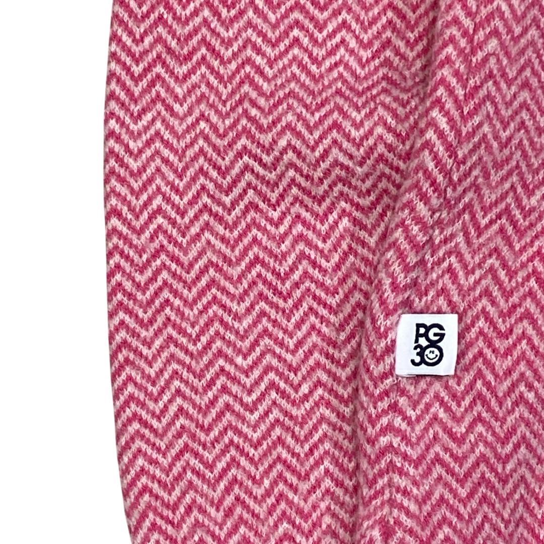 【韓国モデル】パーリーゲイツ ニットパーカー セットアップ 1 ピンク ゴルフ