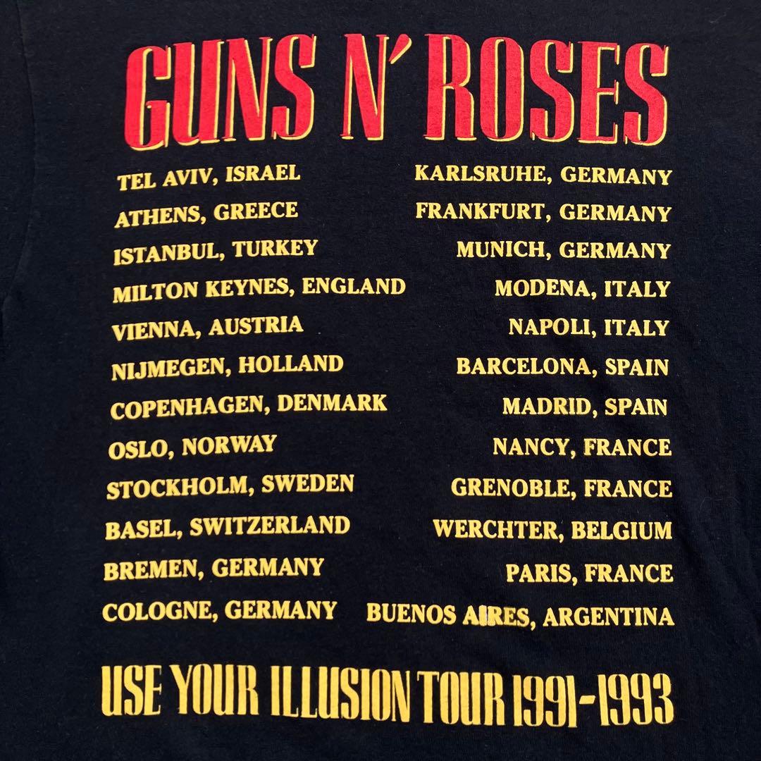 《90s美品珍品人気早い者勝》ガンズアンドローゼズバッドアップルズtシャツ