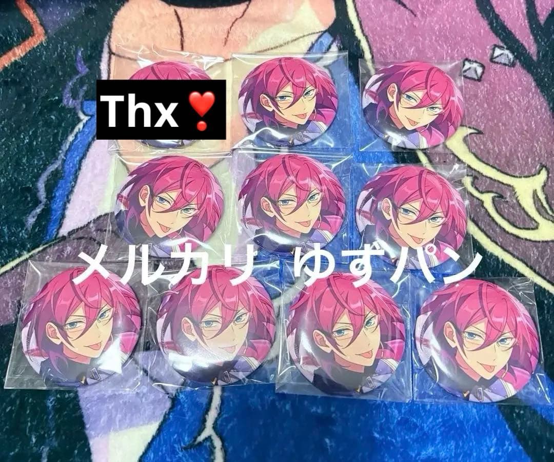 プロセカ あんスタ コラボ ホログラム缶バッジセット B 逆先夏目 80点