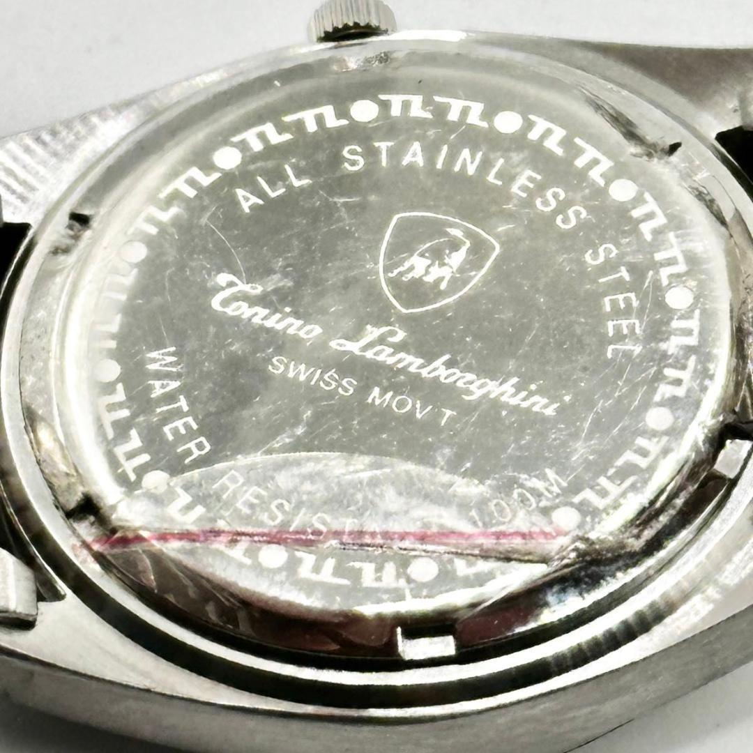 本体保護シール付き トニノ ランボールギーニ 腕時計 クオーツ デイト メンズ