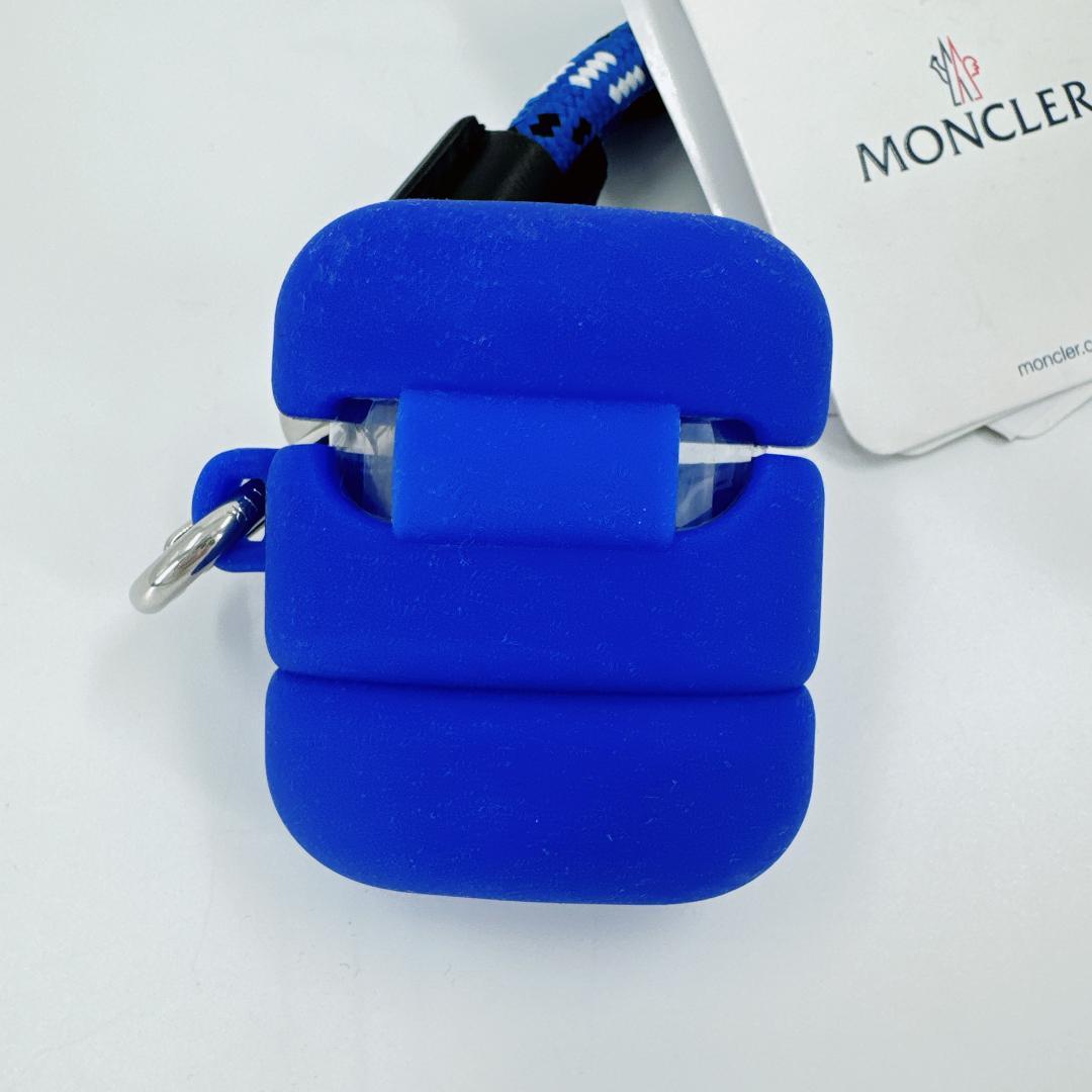 MONCLER モンクレール AirPodsケース ショルダー紐 シリコン 青 - メルカリ