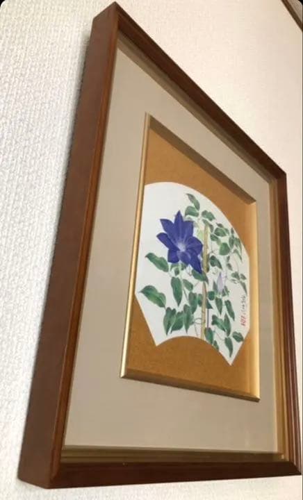 山田武志「　鉄線花　」日本画