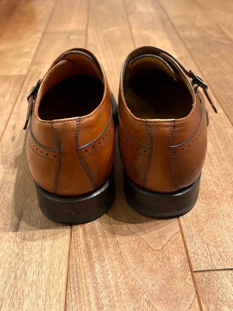 ジャランスリワヤ 革靴 メダリオン プレーントゥ ブラウン 25cm