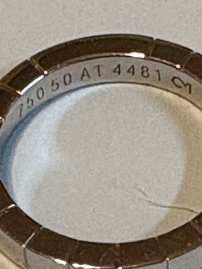 カルティエ　ラニエールリング　750 K18 サイズ50