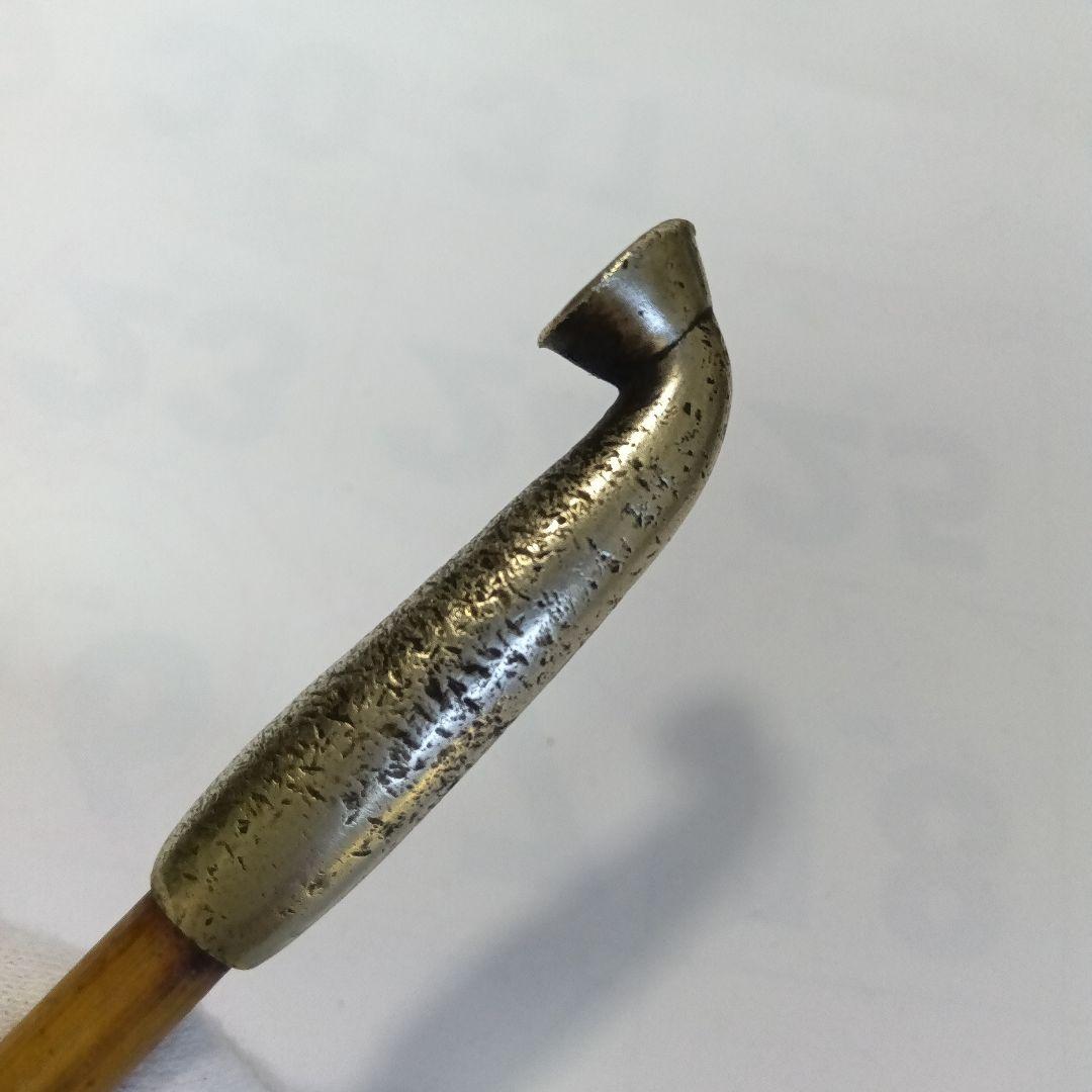 アンティーク レトロ」古美術 骨董（村田・保証）刻印 煙管 18㎝