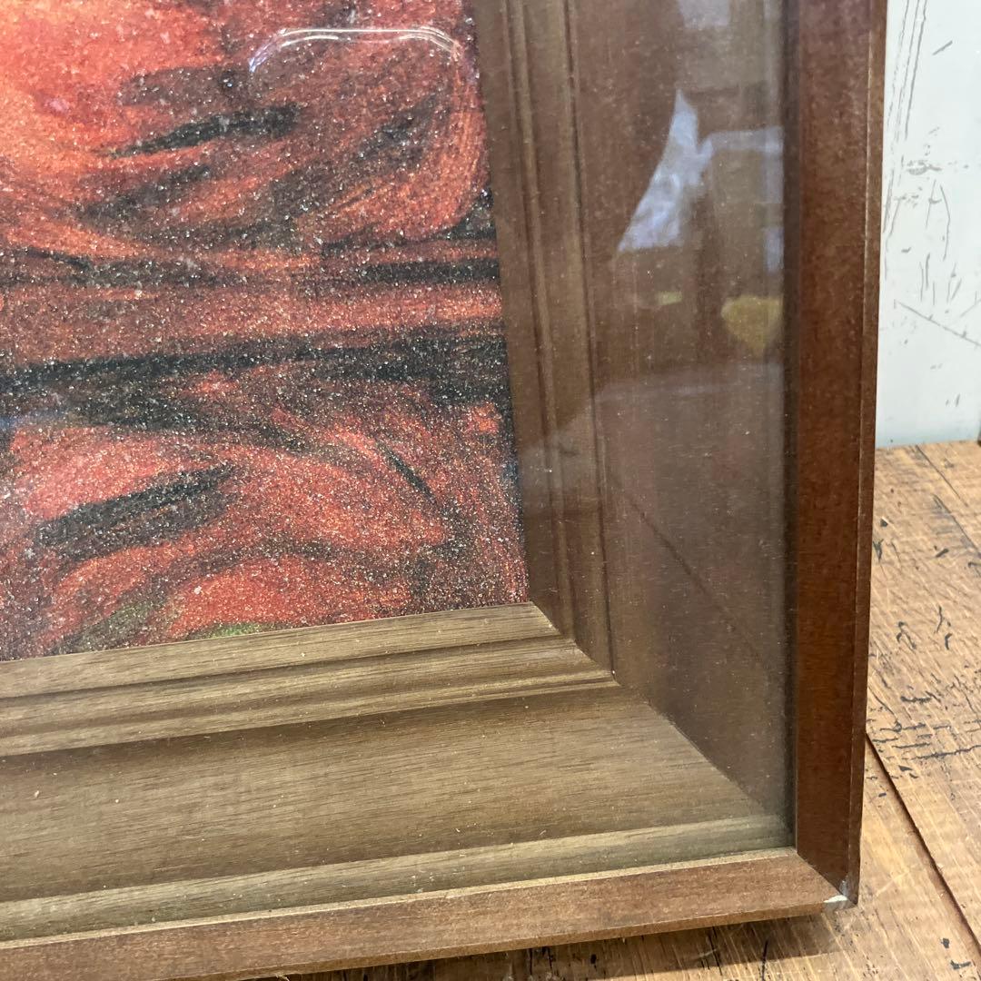 水晶画 フラゴナール 読書する娘 名画 絵画 貴石画 宝石画 アート 壁掛け