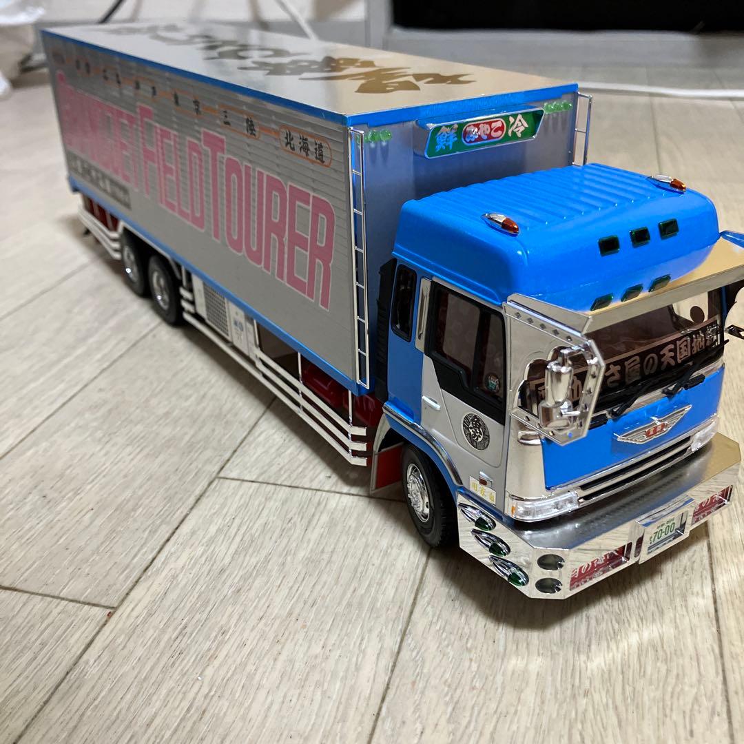 専用‼️アオシマ デコトラプラモデル 完成品 みやこ鮮冷 トラック野郎
