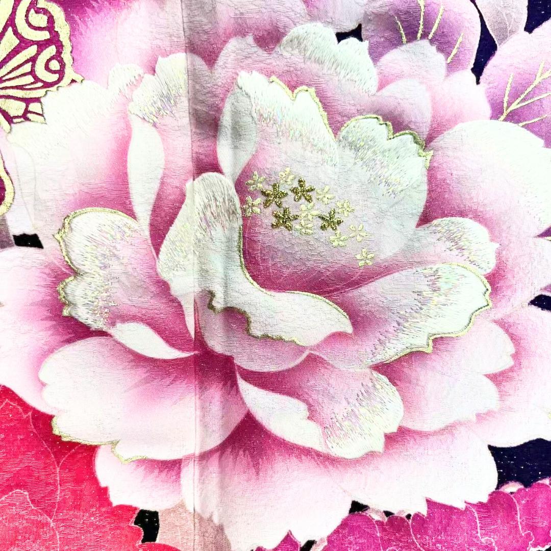 ≪早い者勝ち≫【美品】 振袖セット 成人式 正絹 振袖 現代柄 紫 -184 ●