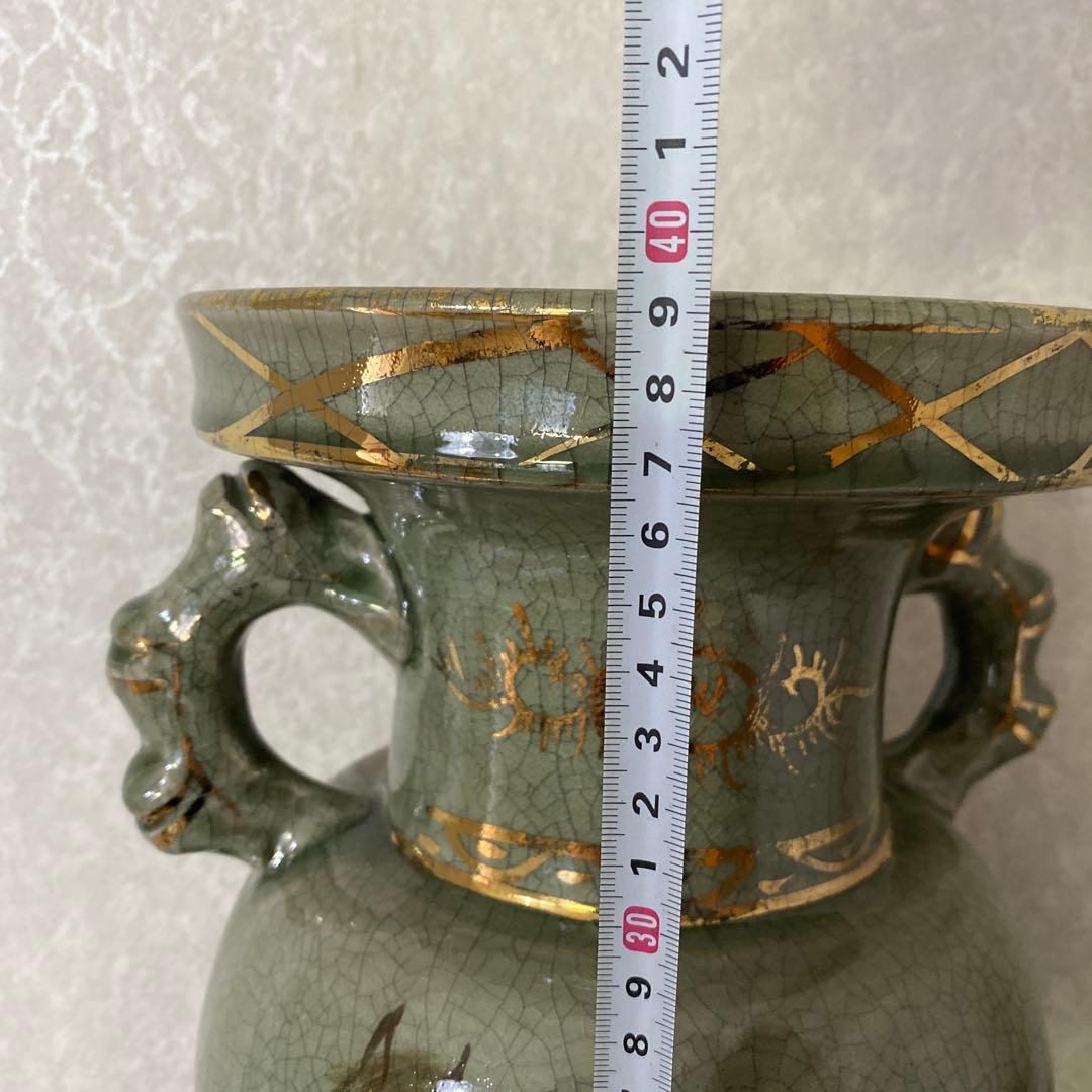 相馬焼　大花瓶　近徳　今年の干支　馬