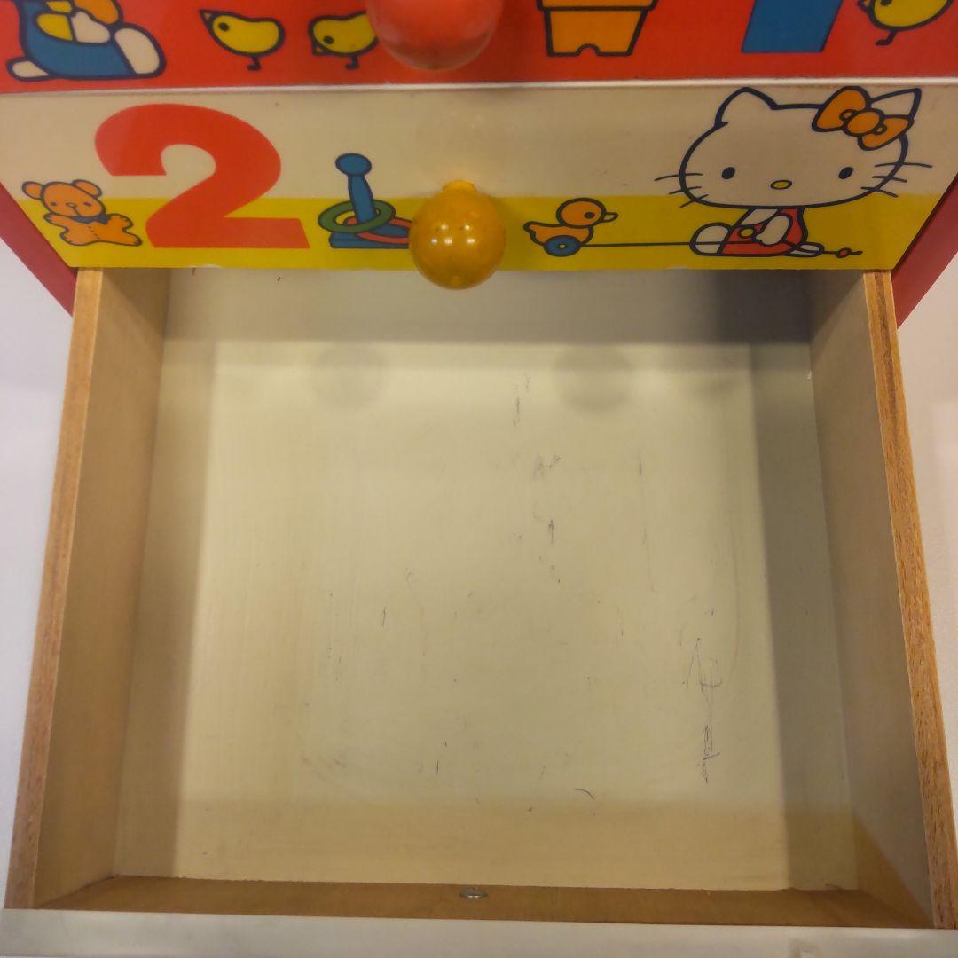キティ木製3段引き出し