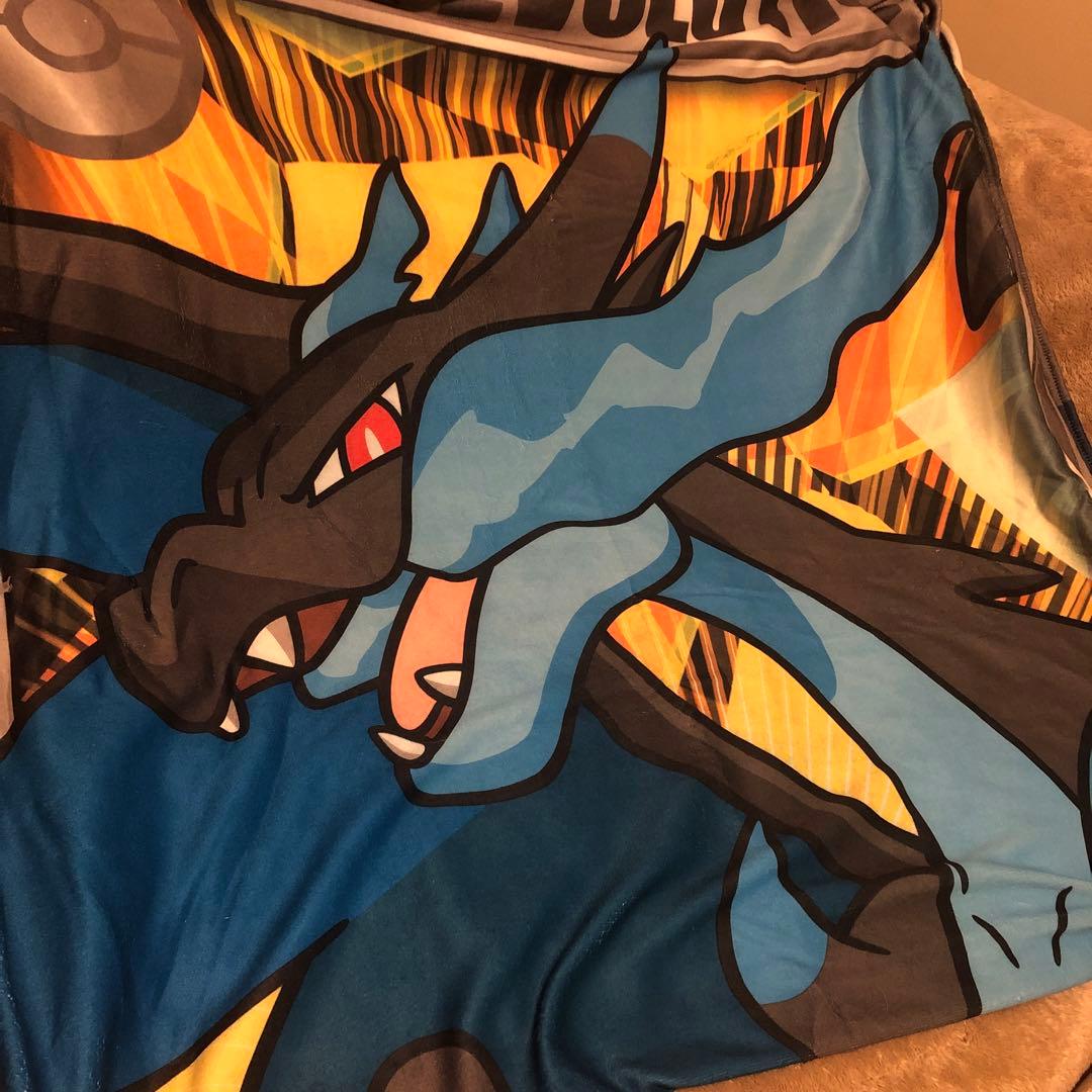 ポケモンセンター　1等　メガリザードンX タオルケット　ぬいぐるみ　モンコレ