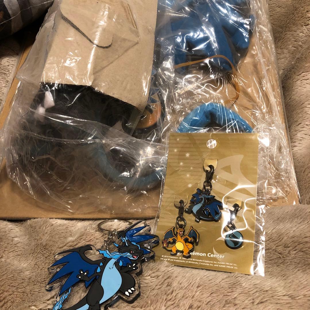 ポケモンセンター　1等　メガリザードンX タオルケット　ぬいぐるみ　モンコレ