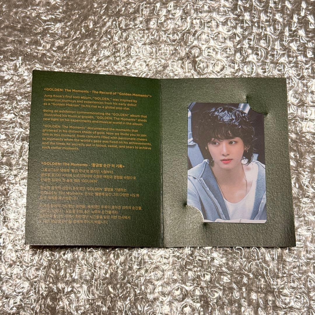 BTS ジョングク 展示会 GOLDEN トレカチリ type-B - メルカリ